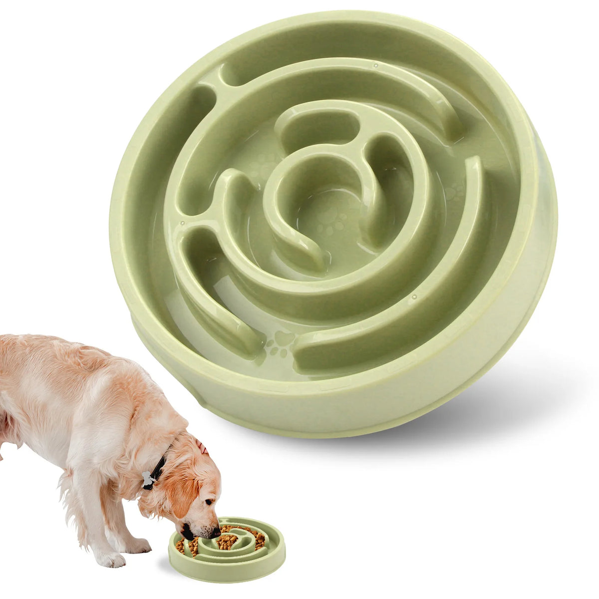 Pet Slow Food Bowl - Non slip and Durable - Suitable for pets of all sizes